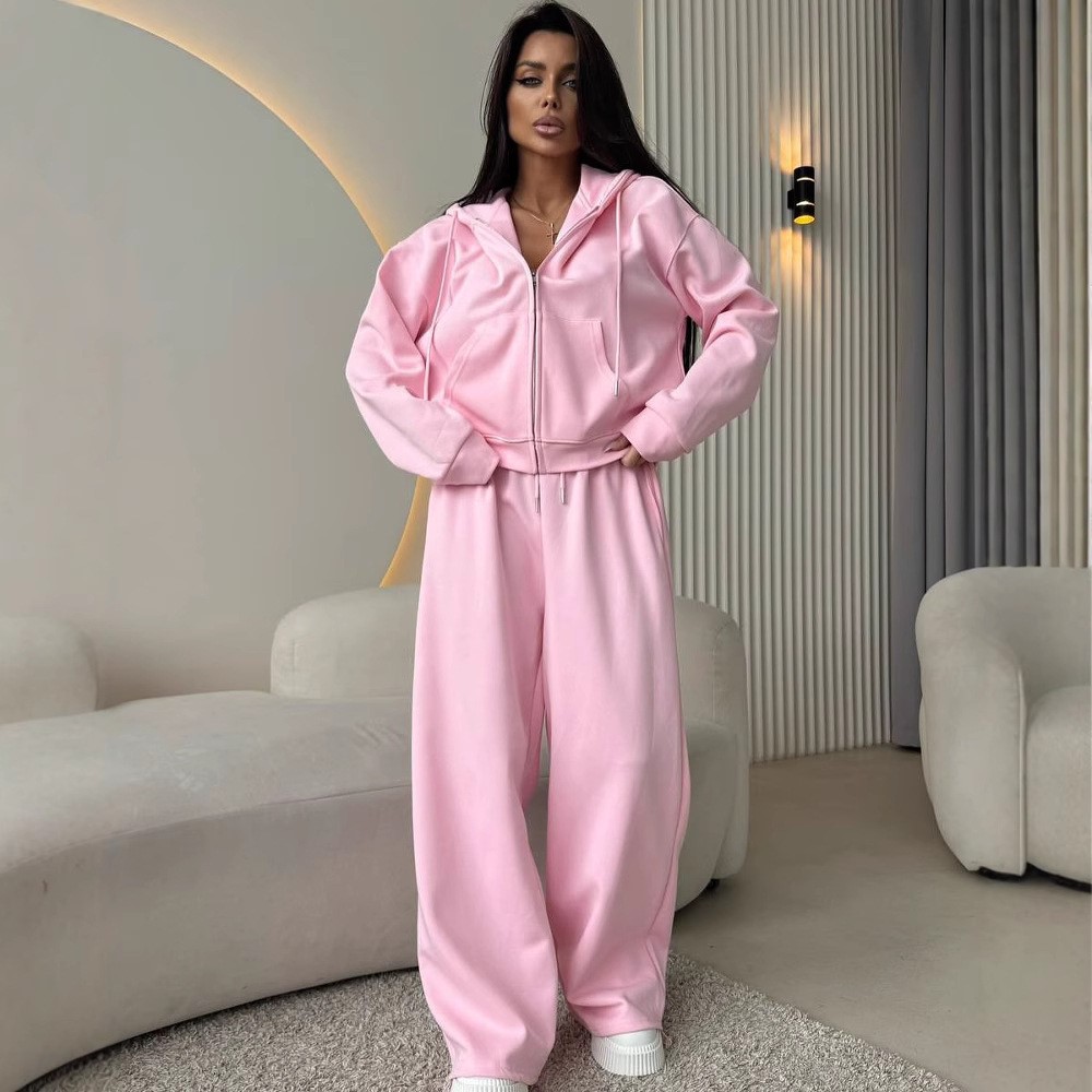 Street Fashion Outfit For Men - Women's Sports Suit Hooded Sweatshirt Tie