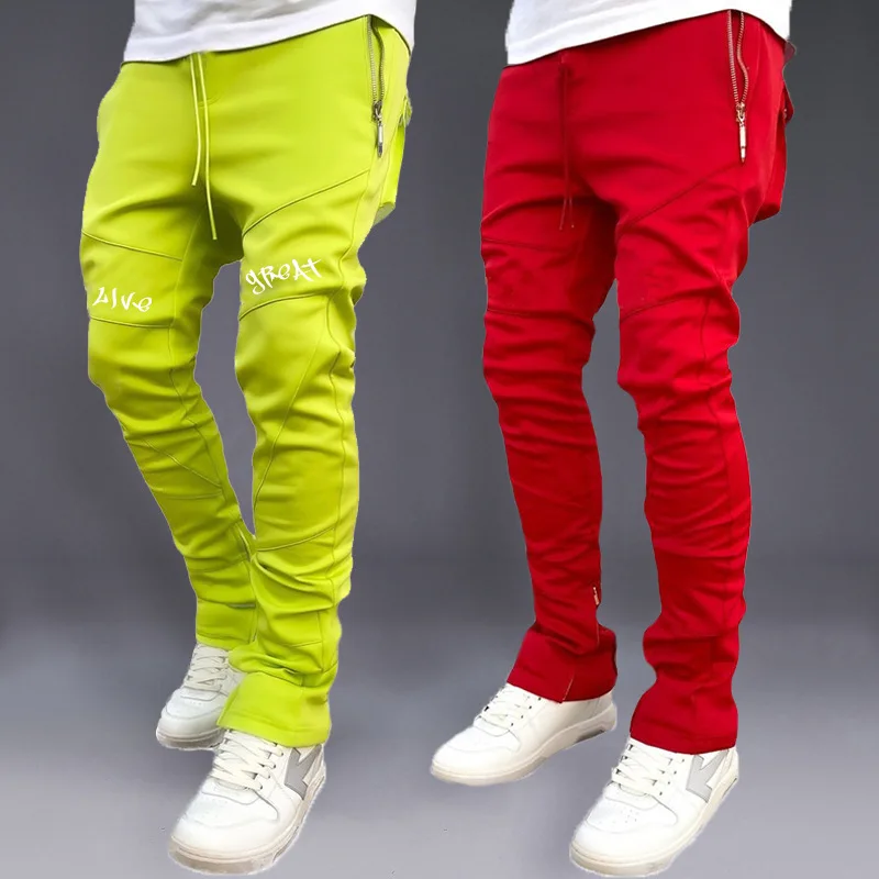 Street Fashion Brand - Sport Pants Men's Korean Autumn Bunched