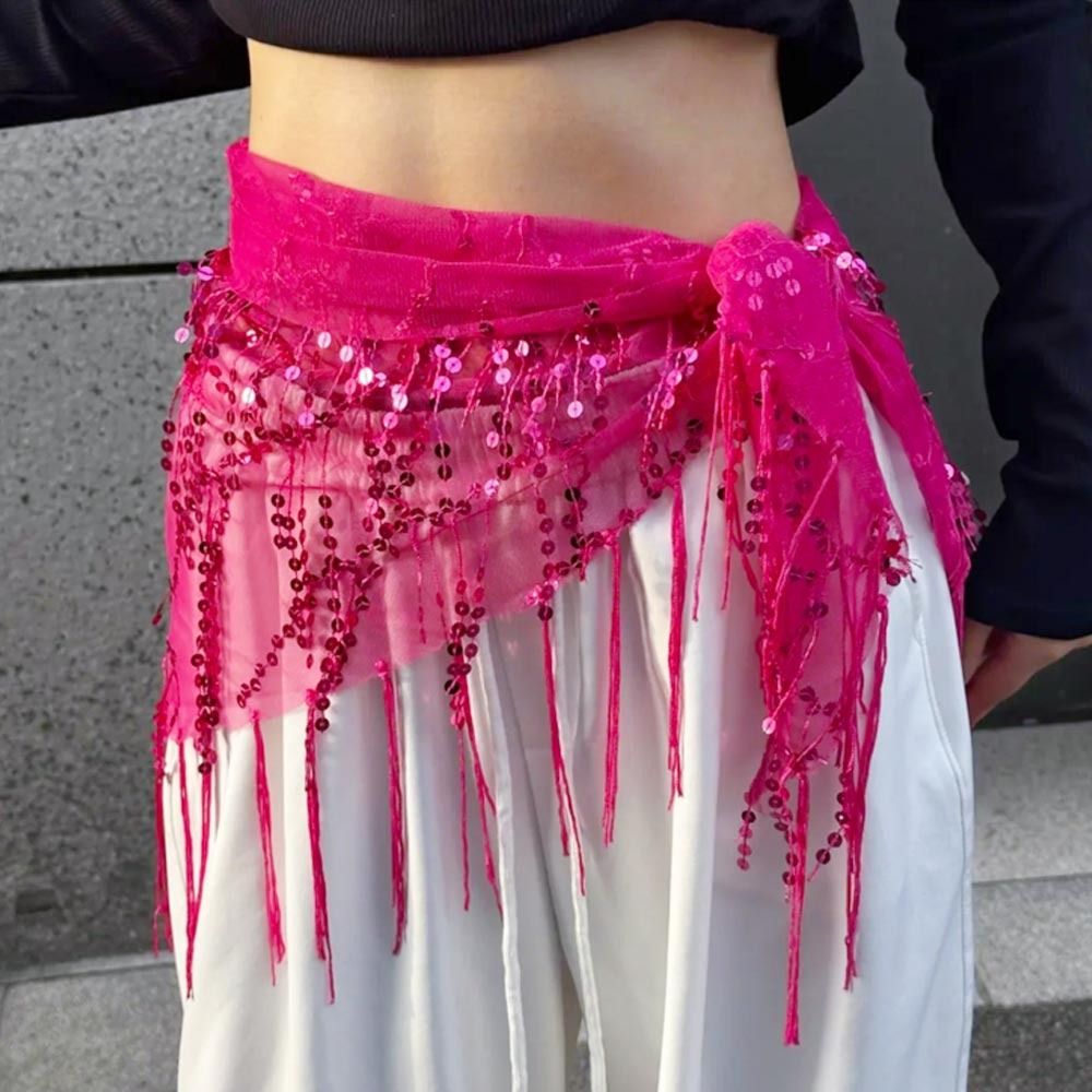 Street Fashion India - Fashion Sequins Belly Dance Belt Tassels