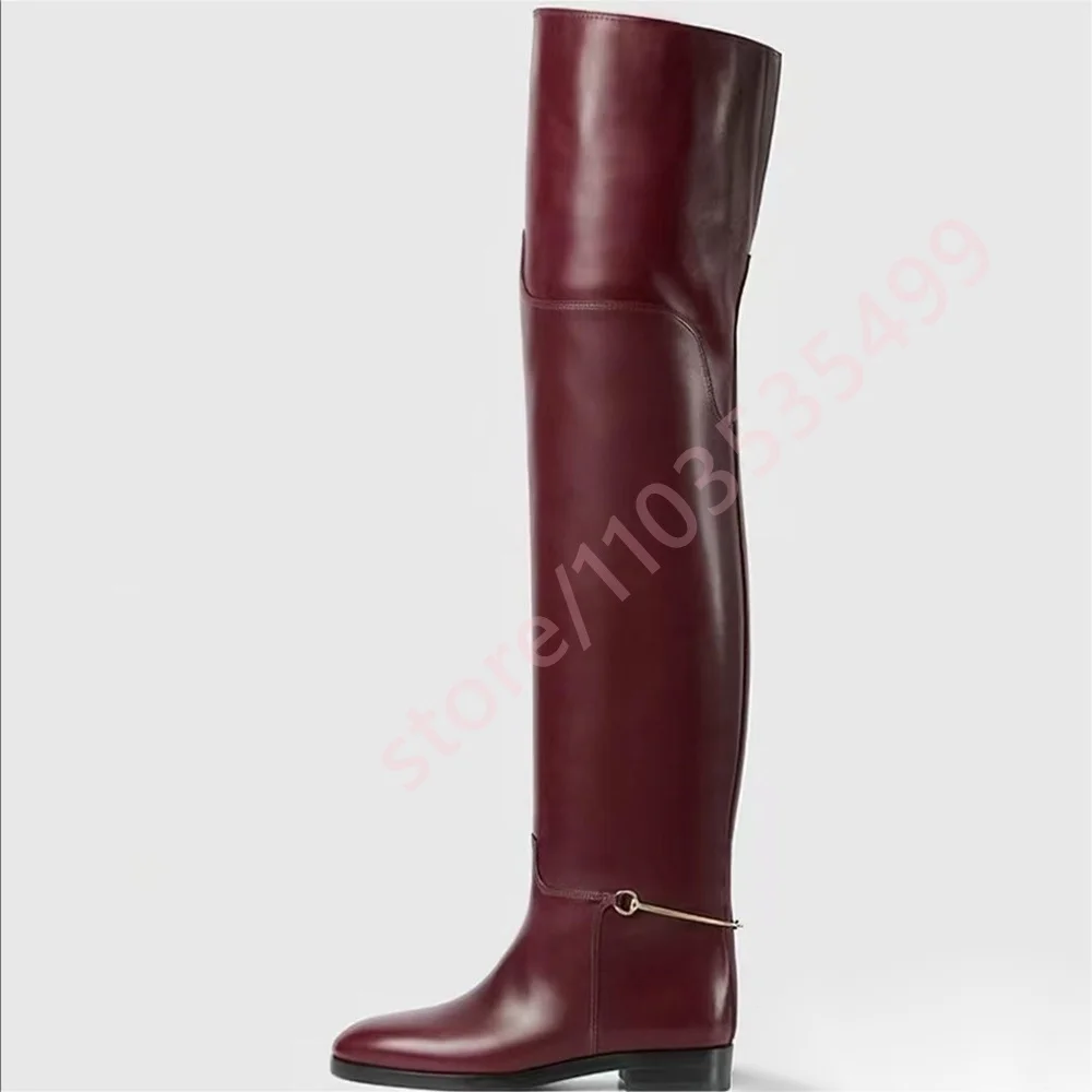 Street Fashion Lady - 2025 Ladies Round Toe Over Knee