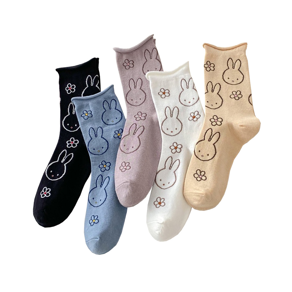 Street Fashion Youtube - 5 Pair Cute Funny Cartoon Rabbits
