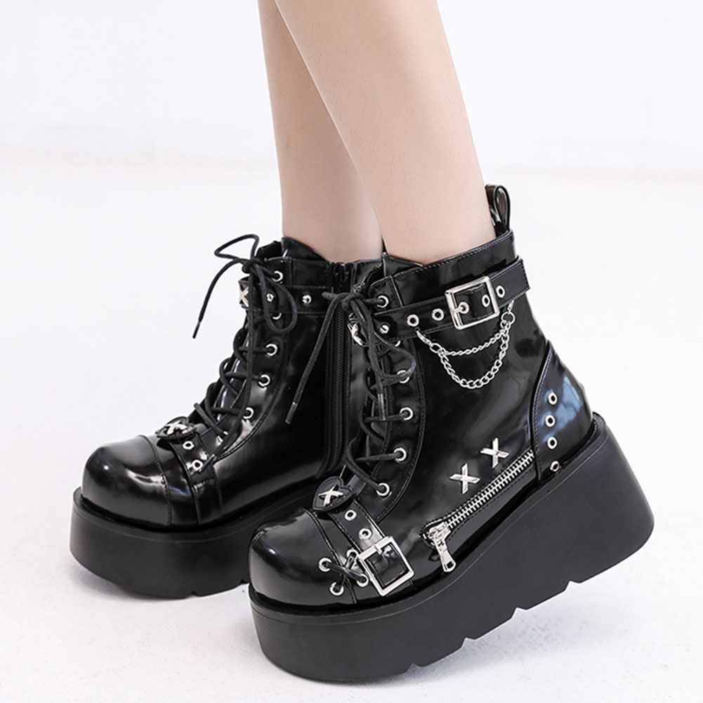 Street Fashion Brand - Brand New Ladies Goth Platform Ankle