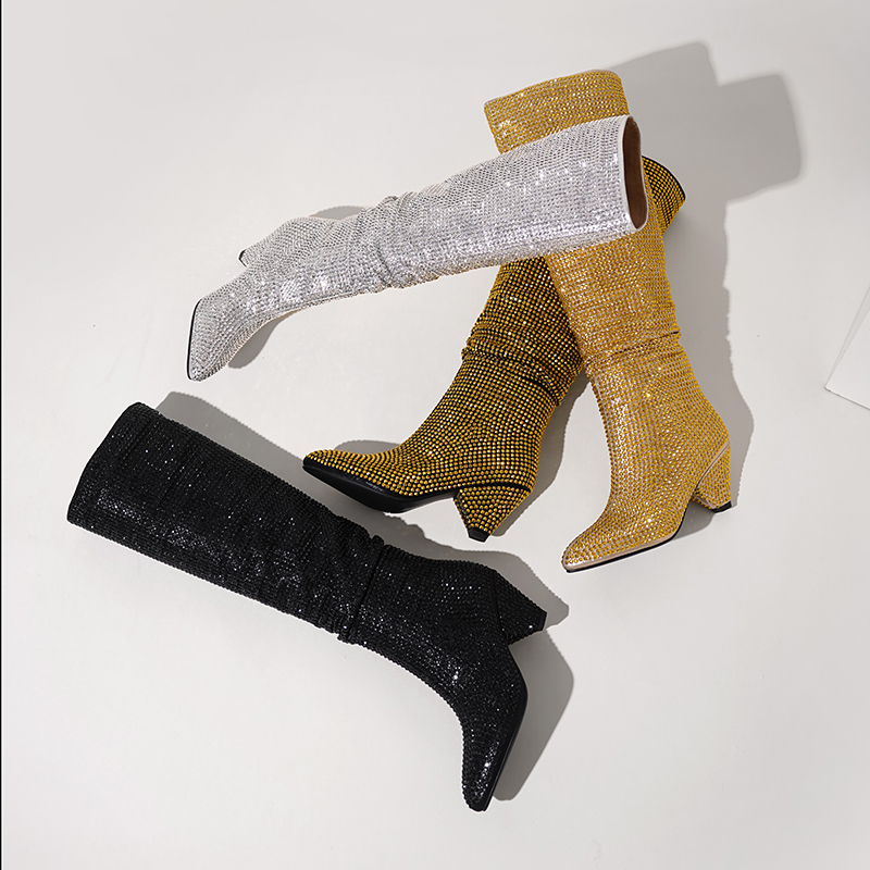 Fashion Spike Heels Crystal Lo - Street Fashion Lady review and price