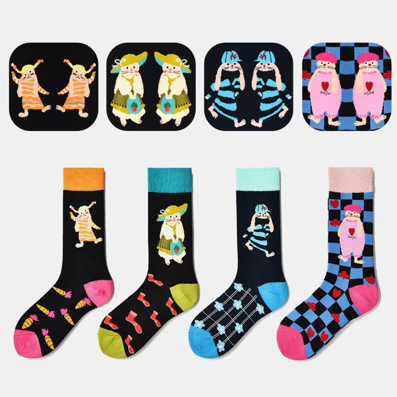 Women's Fashion Socks Cute Col - Street Fashion Youtube review and price