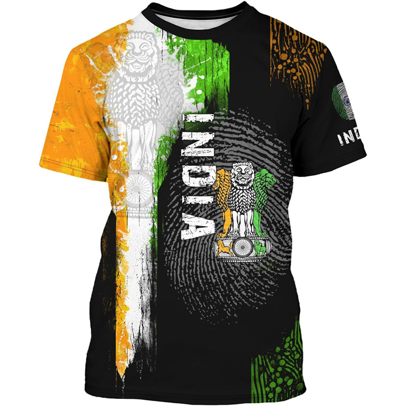 India Flag Print T-shirt Men's - Street Fashion India review and price