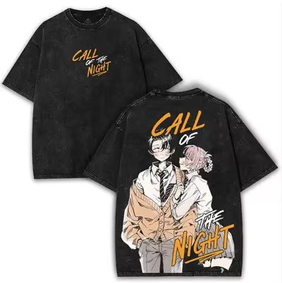 CALL OF THE NIGHT Washed T-shi - Fashion Street Night review and price