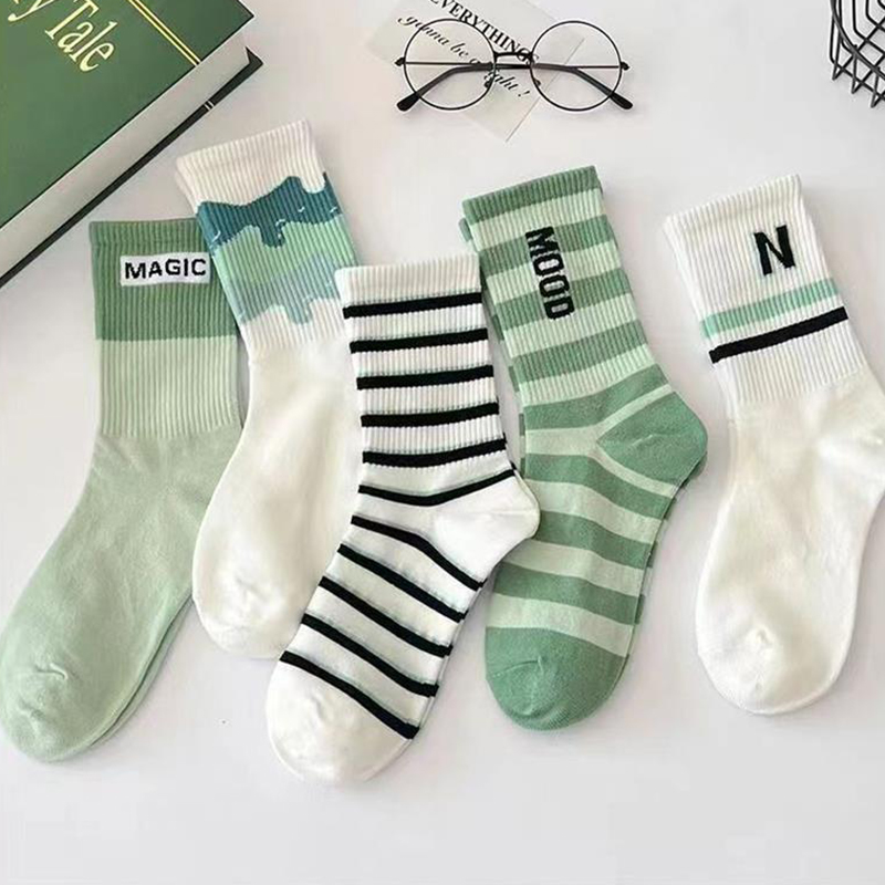 3/7 Pairs Women Striped Printe - Street Fashion Youtube review and price