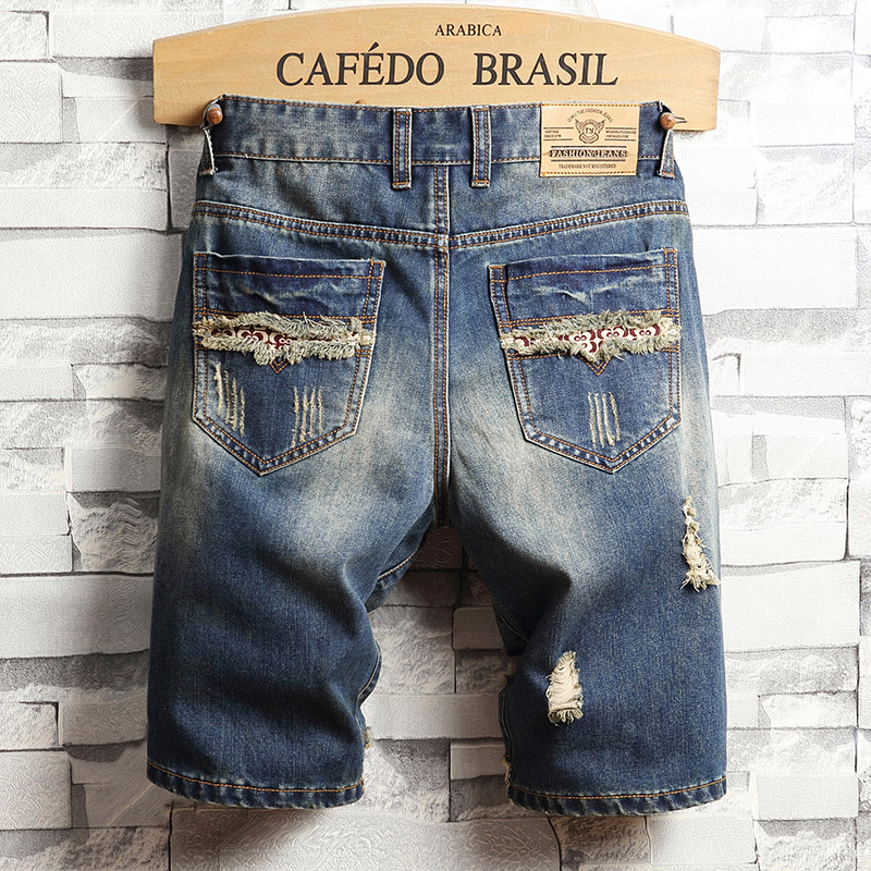 Ripped Hip-hop Denim Shorts Me - Street Fashion Art review and price