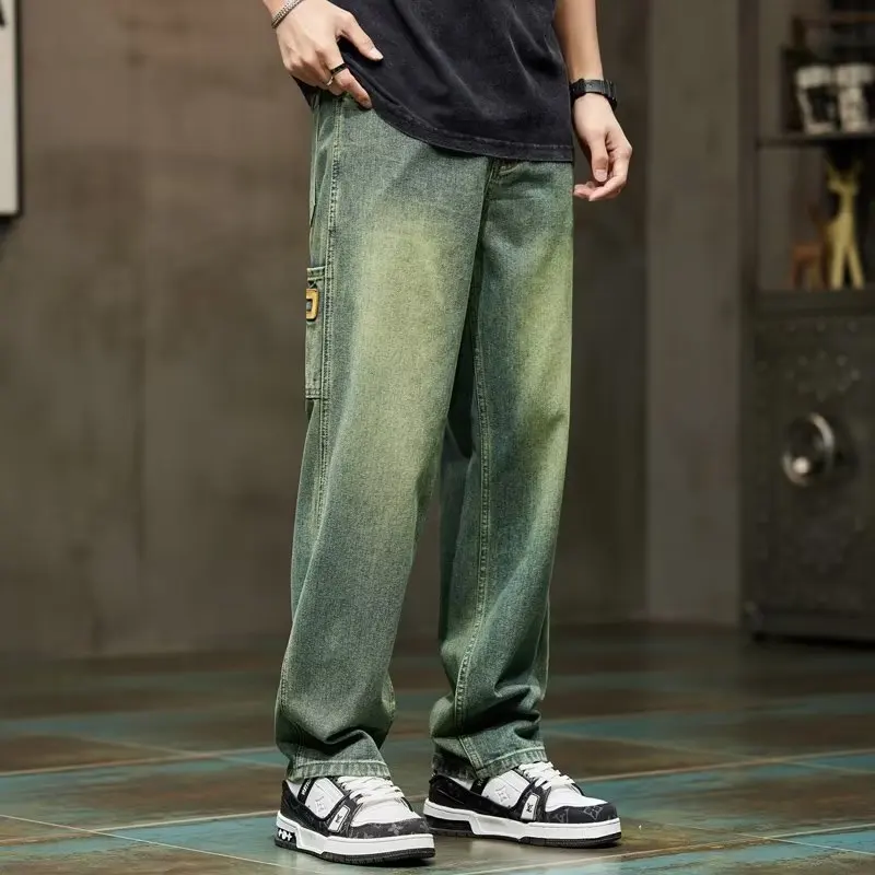 Korean Fashion Vintage Jeans M - Street Fashion Jeans Men review and price