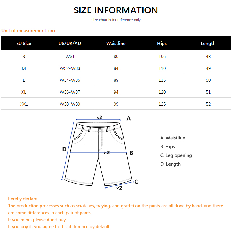 Hip-Hop Streetwear Men's Denim - Street Fashion Art review and price