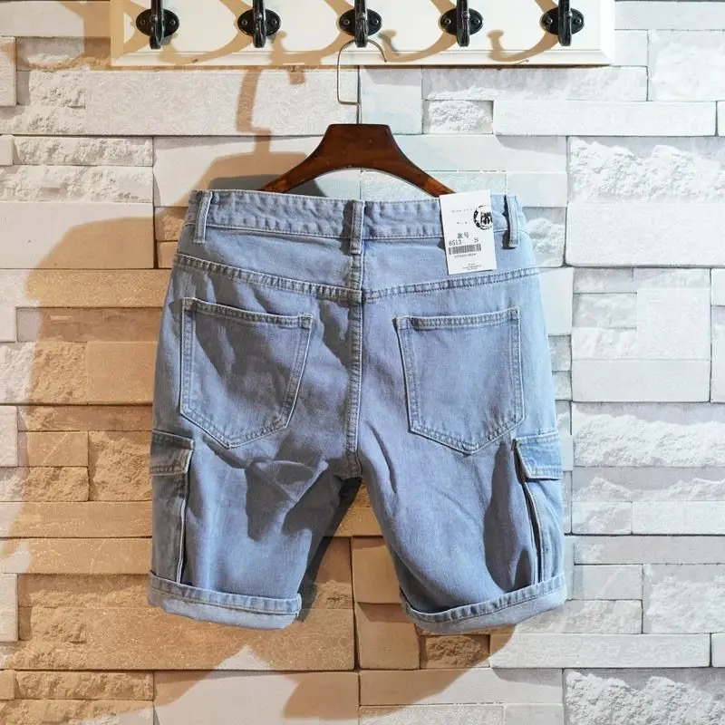Loose Straight Short Jeans Pan - Street Fashion Jeans Men review and price
