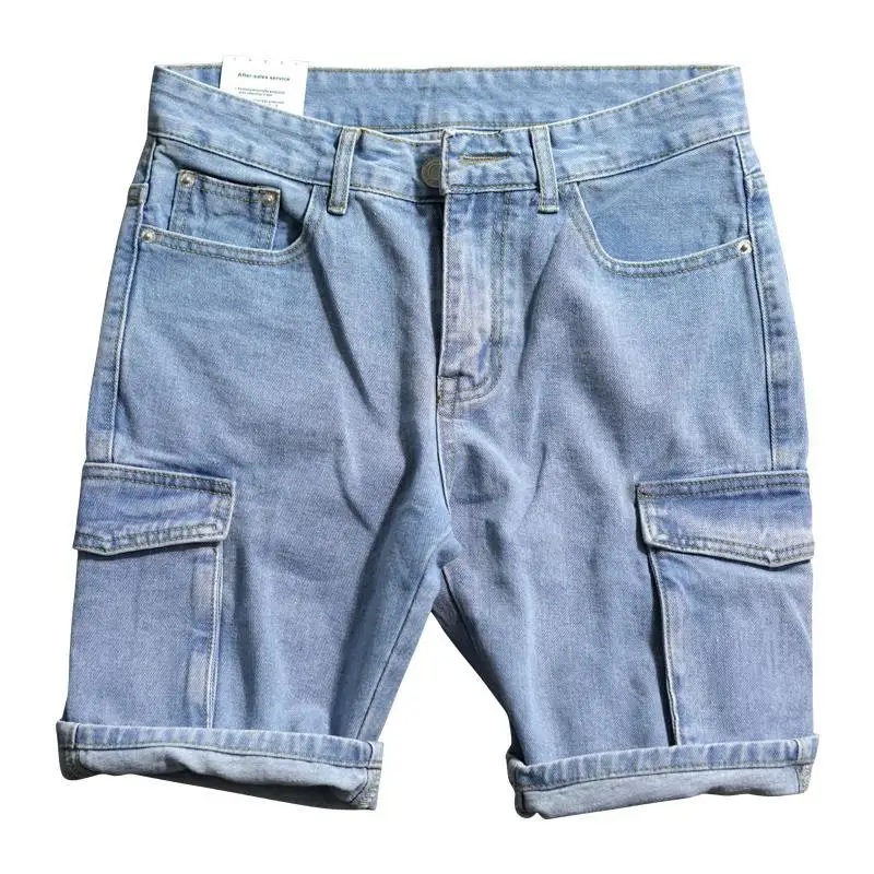 Loose Straight Short Jeans Pan - Street Fashion Jeans Men review and price