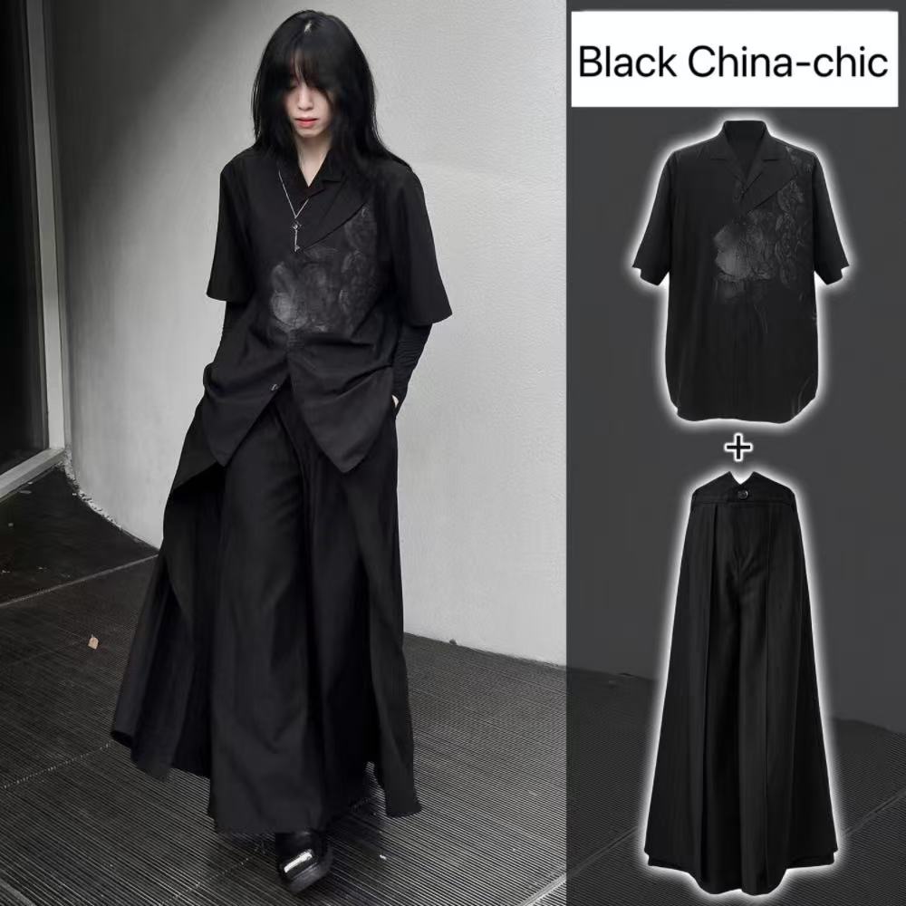 Cool Black New Chinese Style C - Street Fashion Outfit For Men review and price