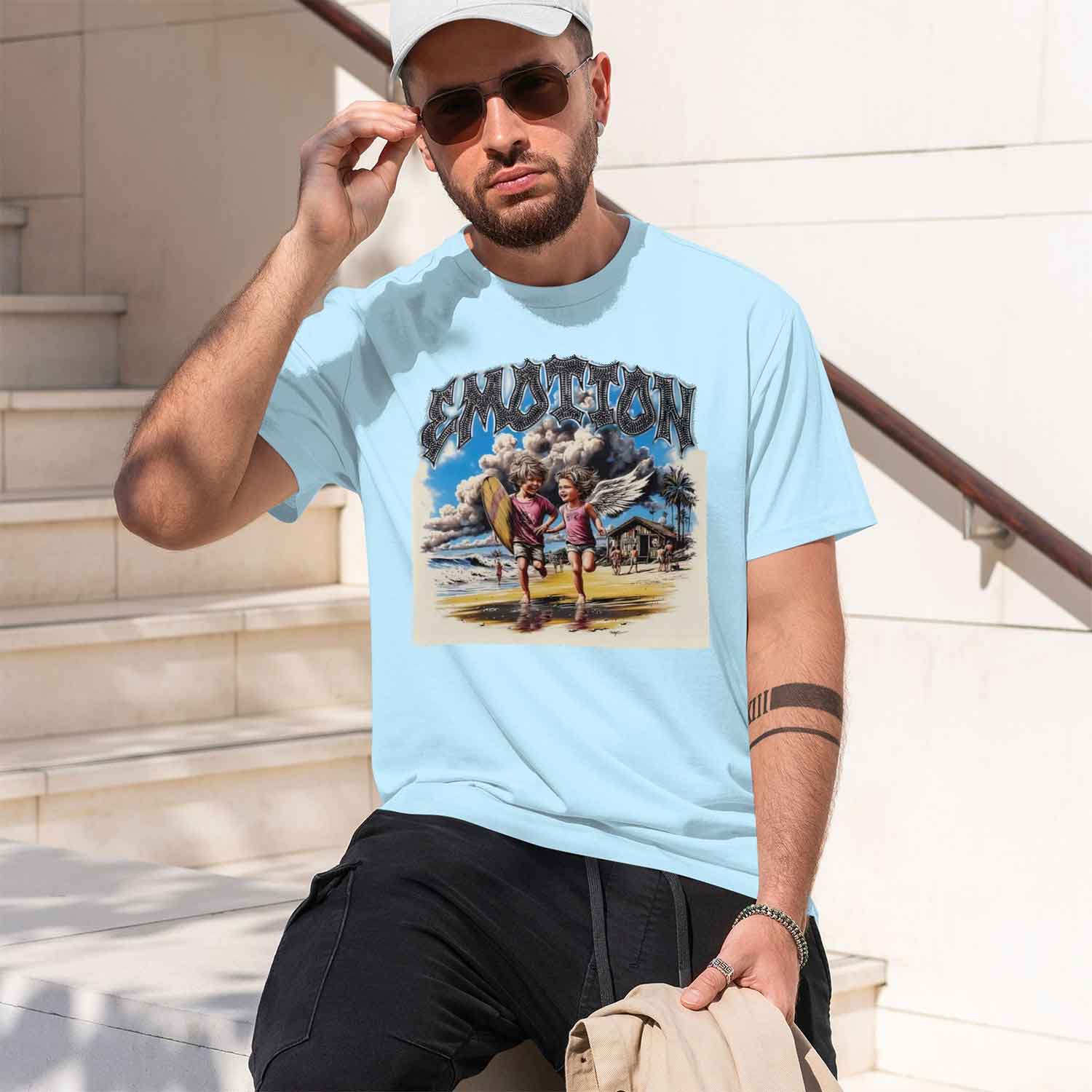 Summer New Men's T-shirt with  - Street Fashion China Models review and price
