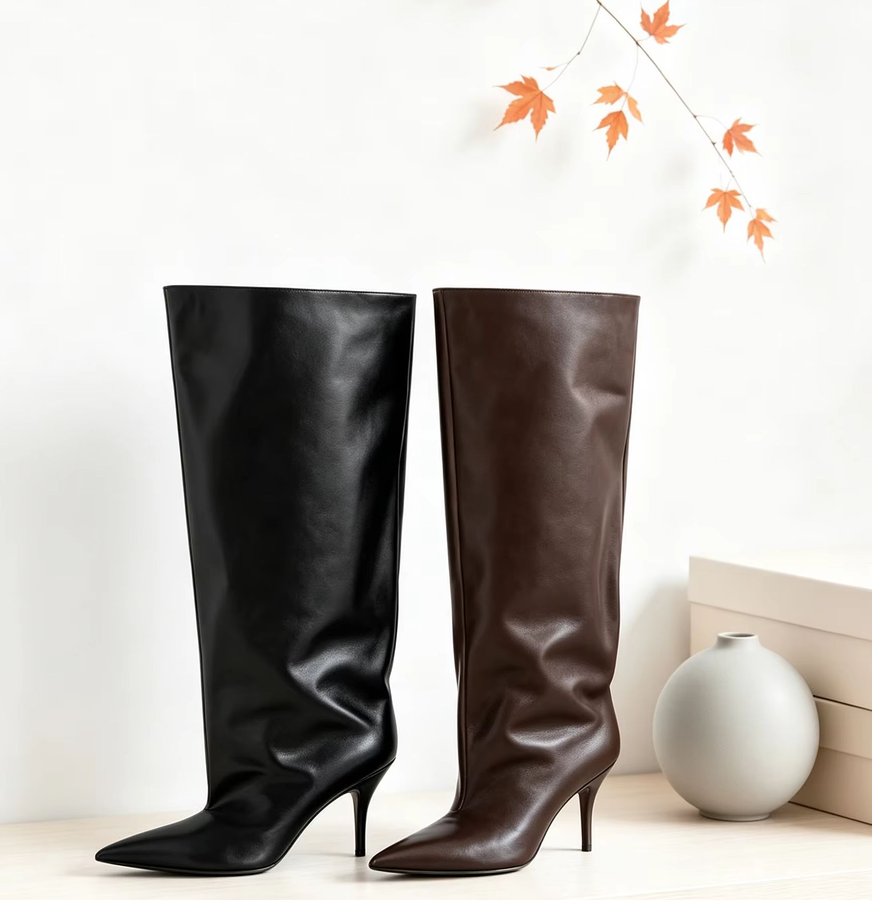 Slouch Wide Cuff Knee High Boo - Street Fashion Lady review and price