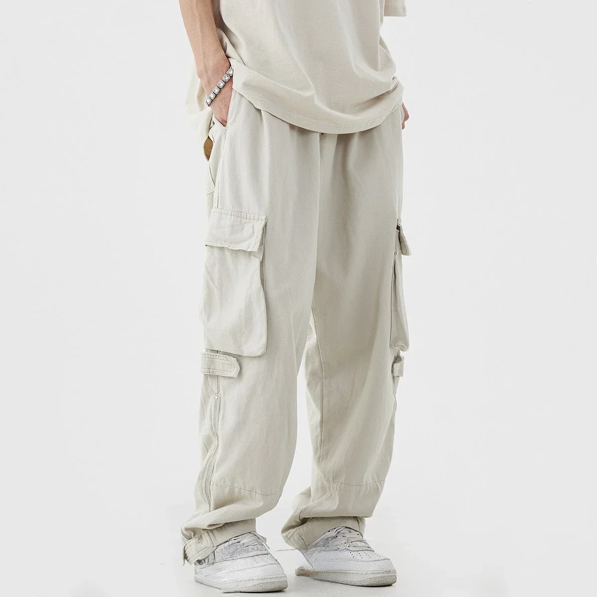 American Retro Multi-pocket Fa - Street Fashion Brand review and price