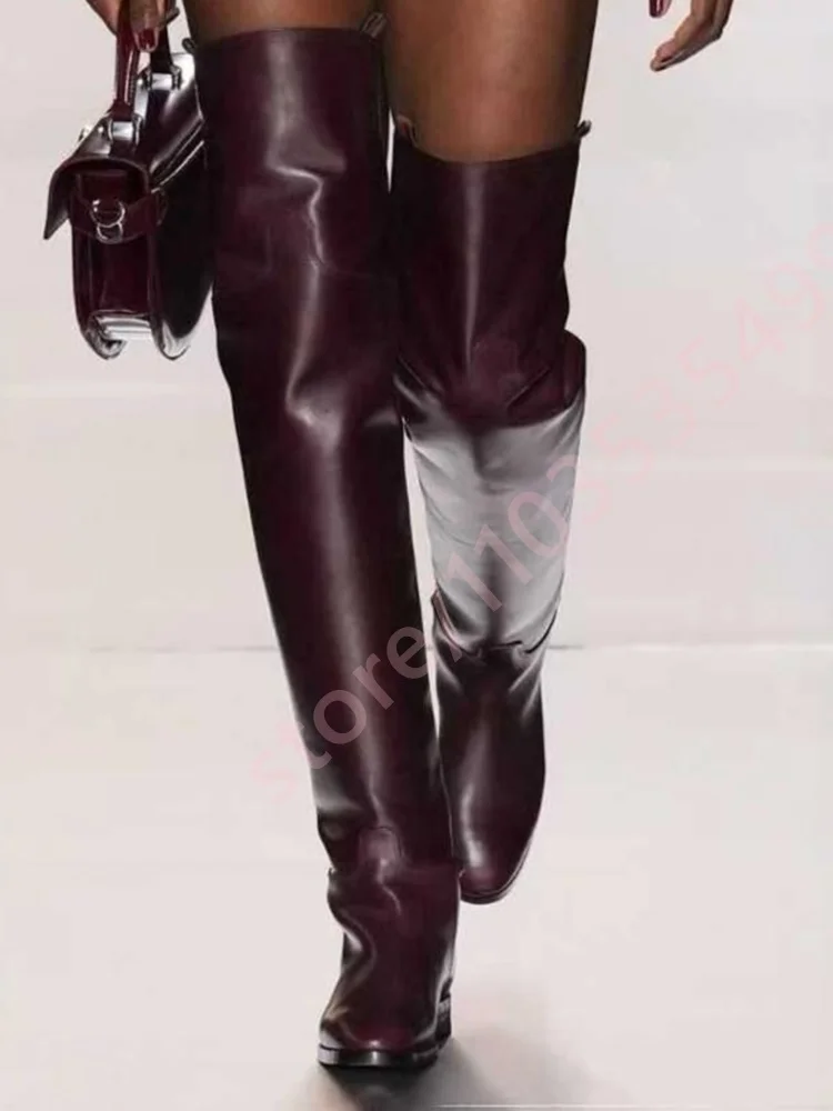 2025 Ladies Round Toe Over Kne - Street Fashion Lady review and price