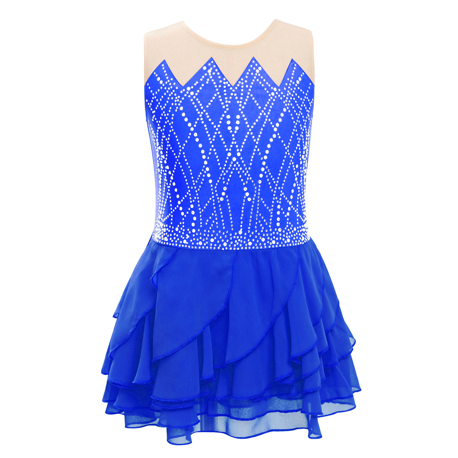Girls Mesh Figure Skating Dres - Street Fashion Kids review and price