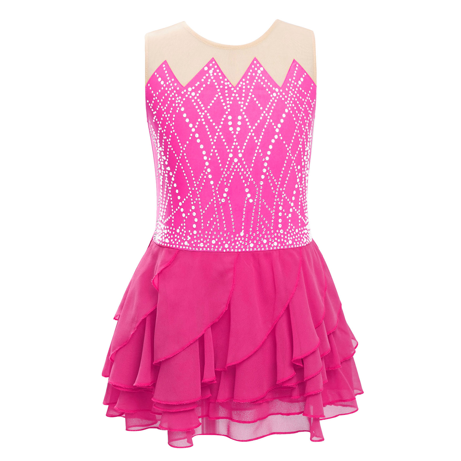 Girls Mesh Figure Skating Dres - Street Fashion Kids review and price