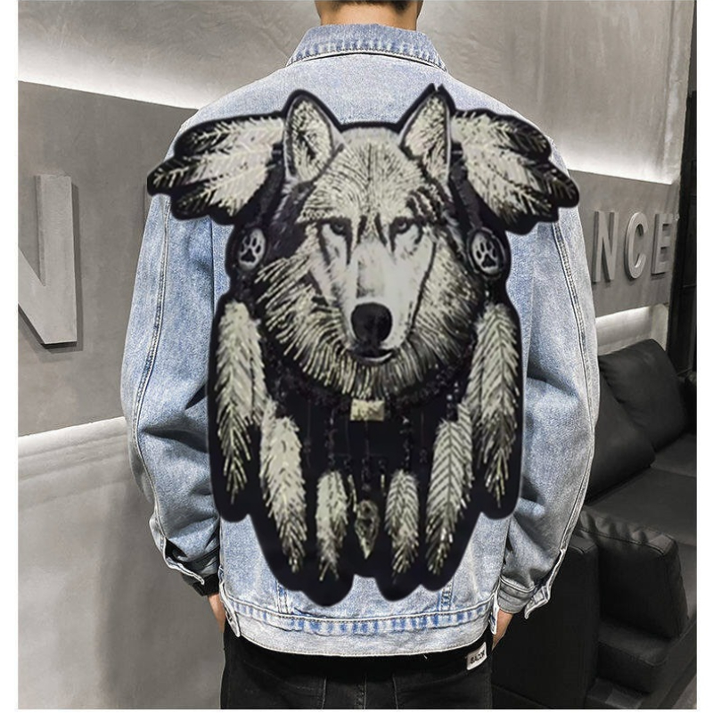 America Vintage Heavy Wolf Emb - Street Fashion Jeans Men review and price