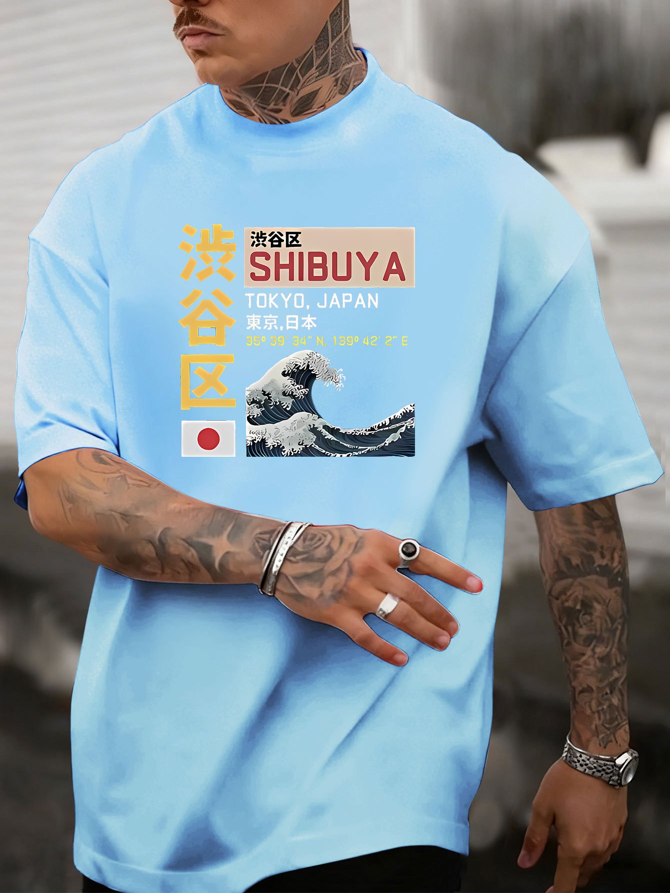 New Men's Tokyo Shibuya Printe - Street Fashion In Tokyo review and price