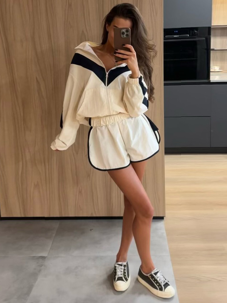 Casual Patchwork Women's Coat  - Street Fashion Outfit For Men review and price