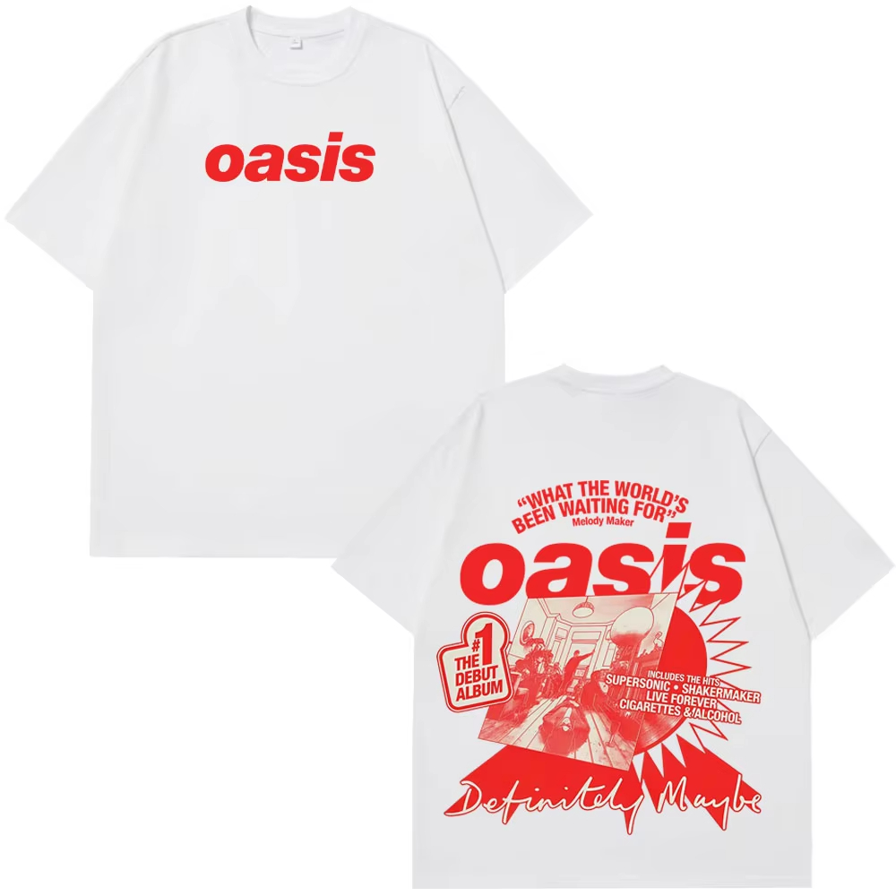 Oasis Band Logo Rock Band Vint - Street Fashion Harajuku review and price