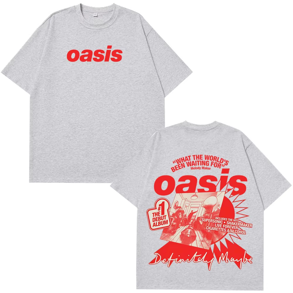 Oasis Band Logo Rock Band Vint - Street Fashion Harajuku review and price
