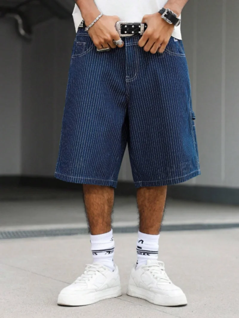 Vintage Hickory Stripe Baggy D - Street Fashion Art review and price
