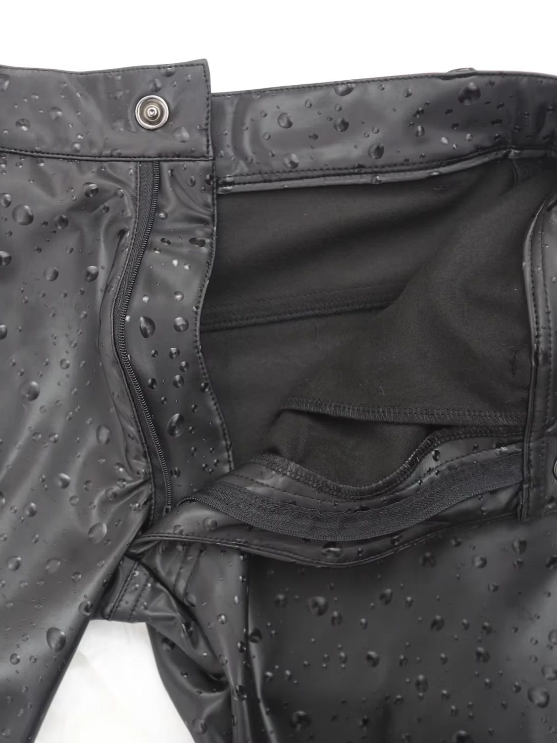 3D Water Drop Print Elastic PU - Street Fashion Jeans Men review and price