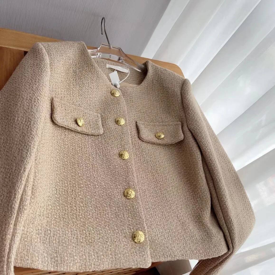 Fashion Fringed Plaid Tweed Ja - Street Fashion Taiwan review and price
